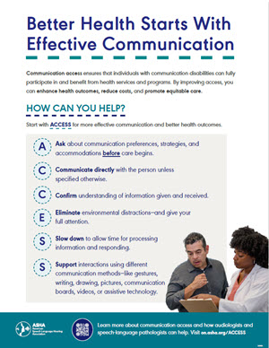 Communication ACCESS-screenshot of handout
