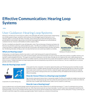 City of Colorado Springs webpage-thumbnail screenshot-City of Colorado Springs webpage about hearing loops