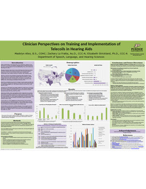 screenshot of poster "Clinician perspectives..."