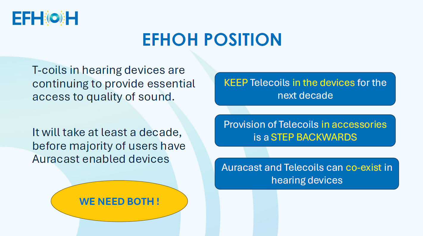 EFHOH position EFHOH position Auracast and telecoils