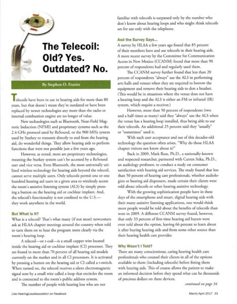 screenshot of first page, T-coils old yes-outdated no