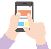 a person using a smartphone