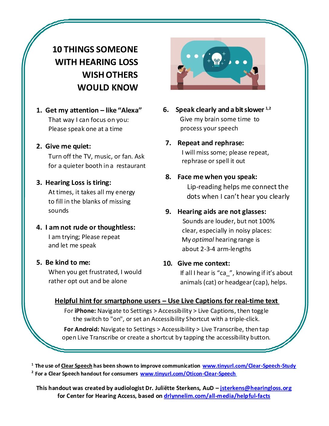 Ten Things Someone With Hearing Loss Wish Others Would Know 10 Things Someone With Hearing Loss Wish Others Would Know