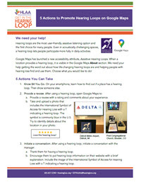 5 Actions to Promote Accessible Hearing Loops in Google Maps