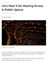 Let’s Hear It for Hearing Access in Public Spaces - Center for Hearing ...