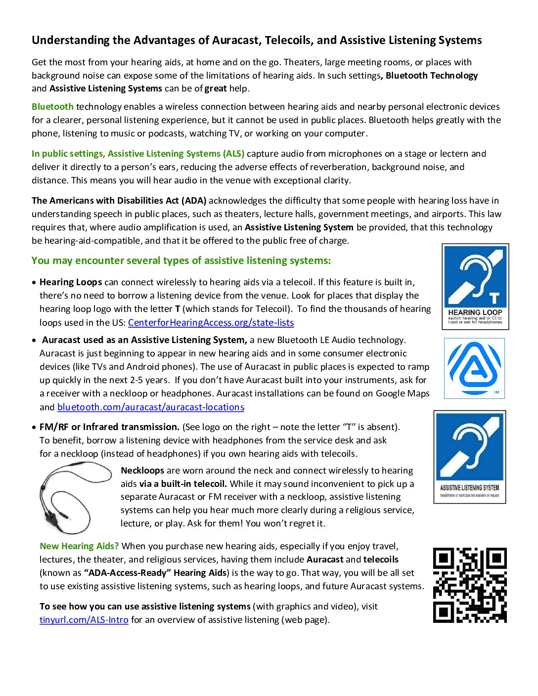Understanding the Advantages of Auracast Telecoils and ALS