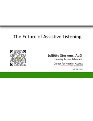 image of title slide "The Future of Assistive Listening"