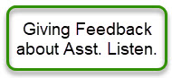 Getting Started:
Giving Feedback
